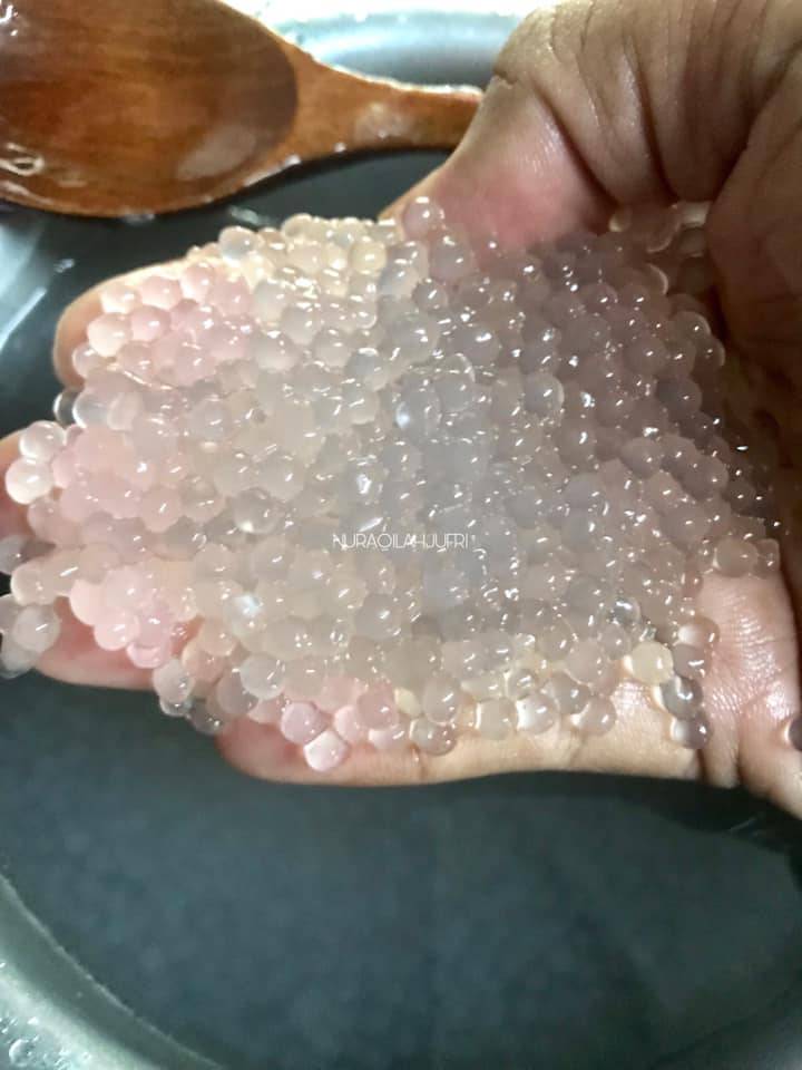Sagu Gula Melaka Sedap & Petua Masak Sagu Supaya Tak Hancur & Berketul
