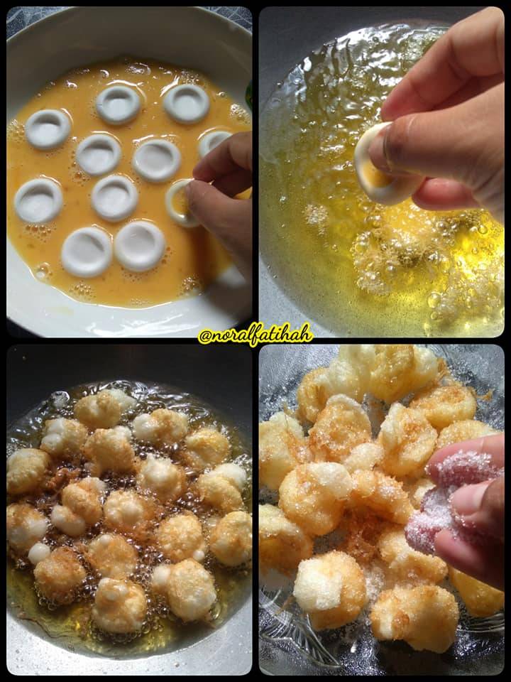 Resipi Tepung Bunga. Kuih Tradisional Sedap Hanya Guna 4 Bahan