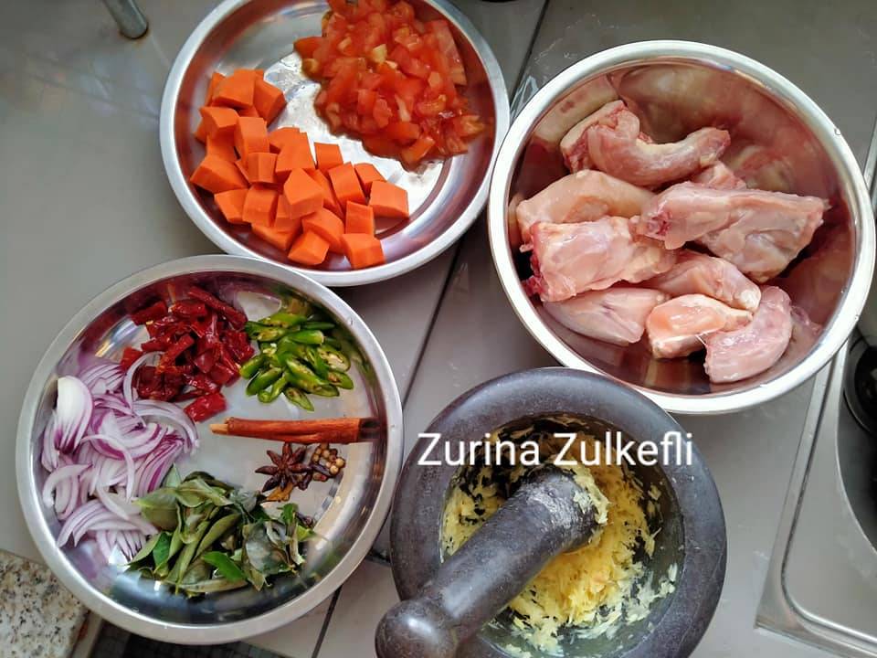 Resipi Kari Ayam Tanpa Santan, Sangat Sedap & Tak Muak