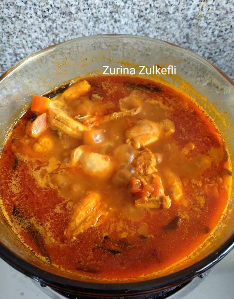 Resipi Kari Ayam Tanpa Santan, Sangat Sedap & Tak Muak