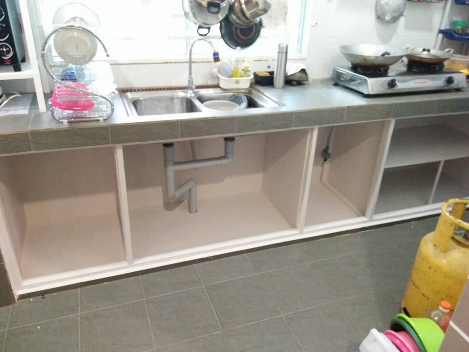 DIY Kabinet Dapur Dengan Bajet RM250 Sahaja. 2 Minggu Dah Siap.