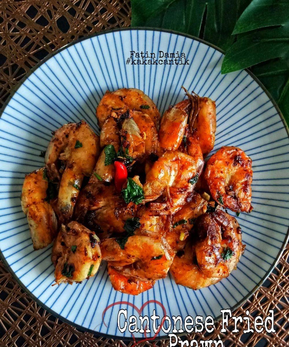 Cantonese Dry Fried Prawn, Masak Simple Macam Ni Buat Makan Malam. Yang Ni Confirm Halal