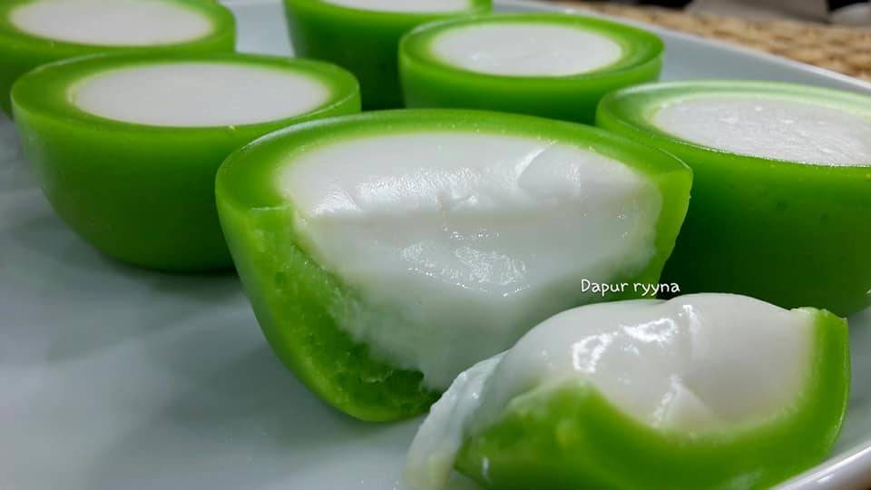 Resipi Kuih Nona Manis Sedap Berlemak, Licin & Cantik Bila Keluar Dari Acuan.