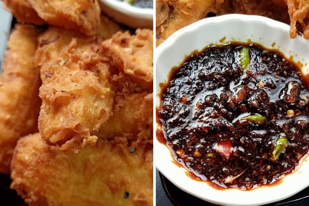 Batter Pisang Goreng Dengan Sambal Kicap Simple, Rangup Sampai Ke Petang