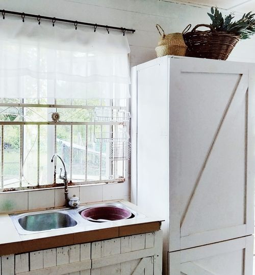 Dapur Farmhouse Pilihan Norpadilah. Guna Kayu Pallet dan Terpakai Jimat & Mampu Milik