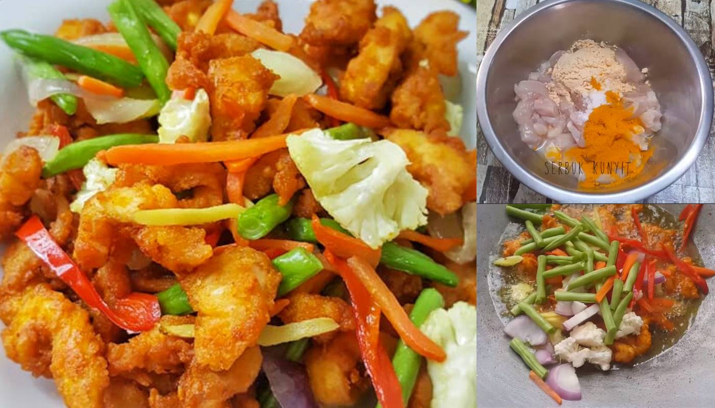 Cara Masak Ayam Goreng Kunyit Sedap Macam Dekat Kedai. Mudah Je Rupanya
