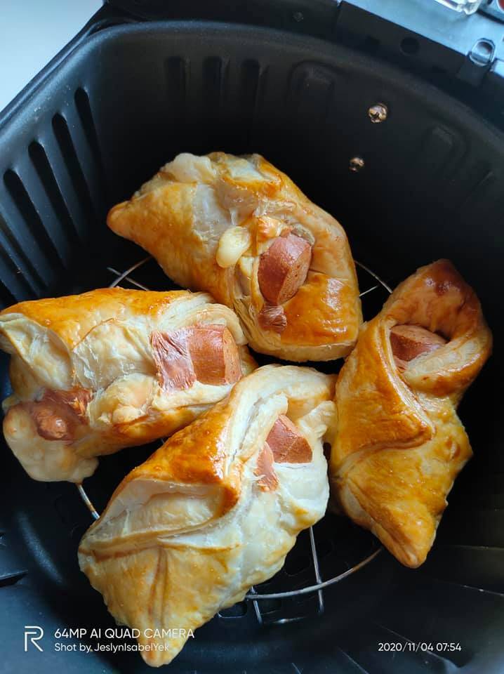 Buat Puff Pastry Sosej Sendiri, Hanya Guna Air Fryer. Mudah Tapi Sedap!