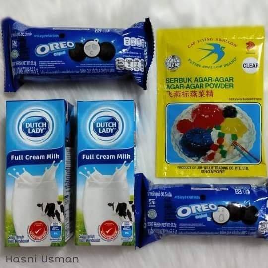 Nikmatnya Kalau Dapat Makan Puding Oreo Sejuk-Sejuk. Hanya Guna 4 Bahan!