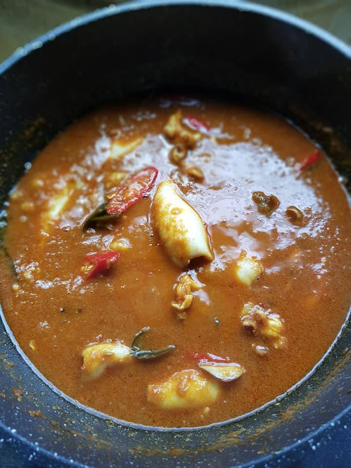 Cara Masak Kari Sotong Mamak Restoran Nasi Kandar