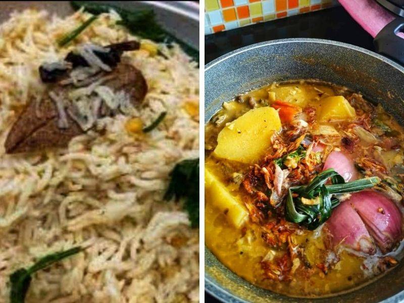 Resipi Nasi Kacang Dhal Lengkap Dengan Kurma Daging Tumis Darat, Puas Makan Gerenti Disukai