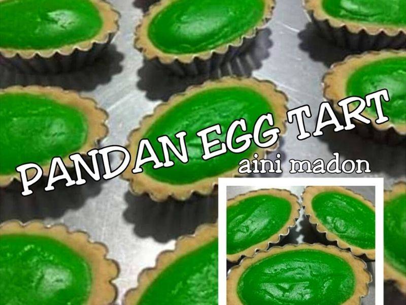 Pandan Egg Tart Rangup Di Mulut. Pasti Mengulang Makan Nanti