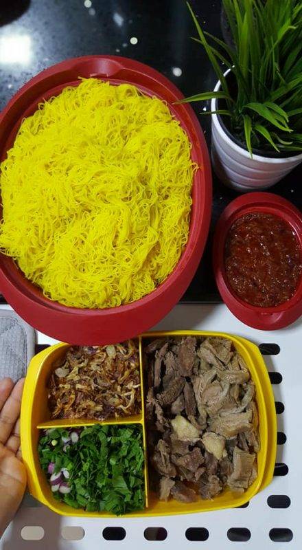 Kuah Padu Lengkap Sambal Merah. Ini Baru Resipi Bihun Sup Utara Original!