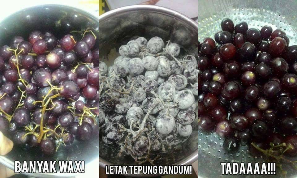 Ini Tip Nak Hilangkan Lilin Pada Buah. Mudah Sangat!