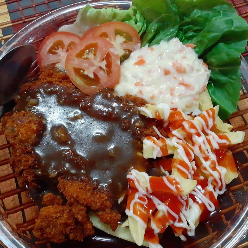 Resipi Chicken Chop & Sos Lada Hitam Homemade. Sedap & Tak Berminyak