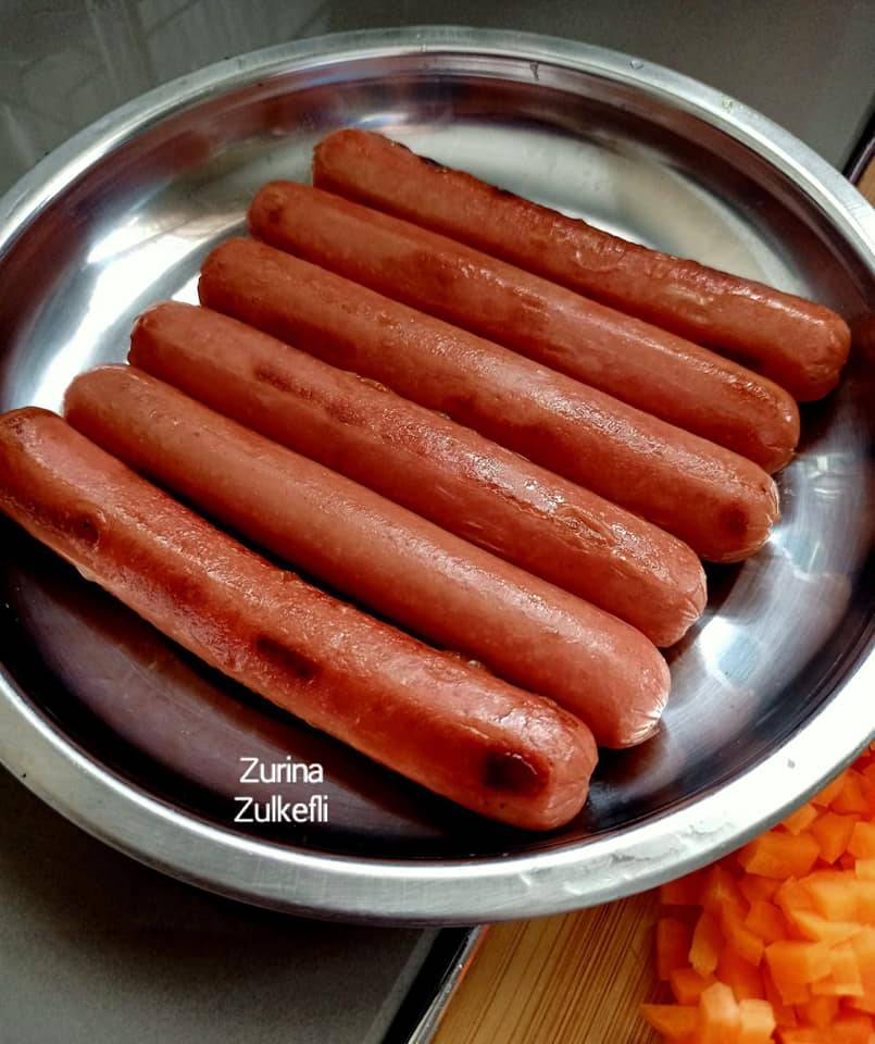 Resipi Roti Sosej Bersos Ala Oriental. Macam Ni Baru Syok Makan!