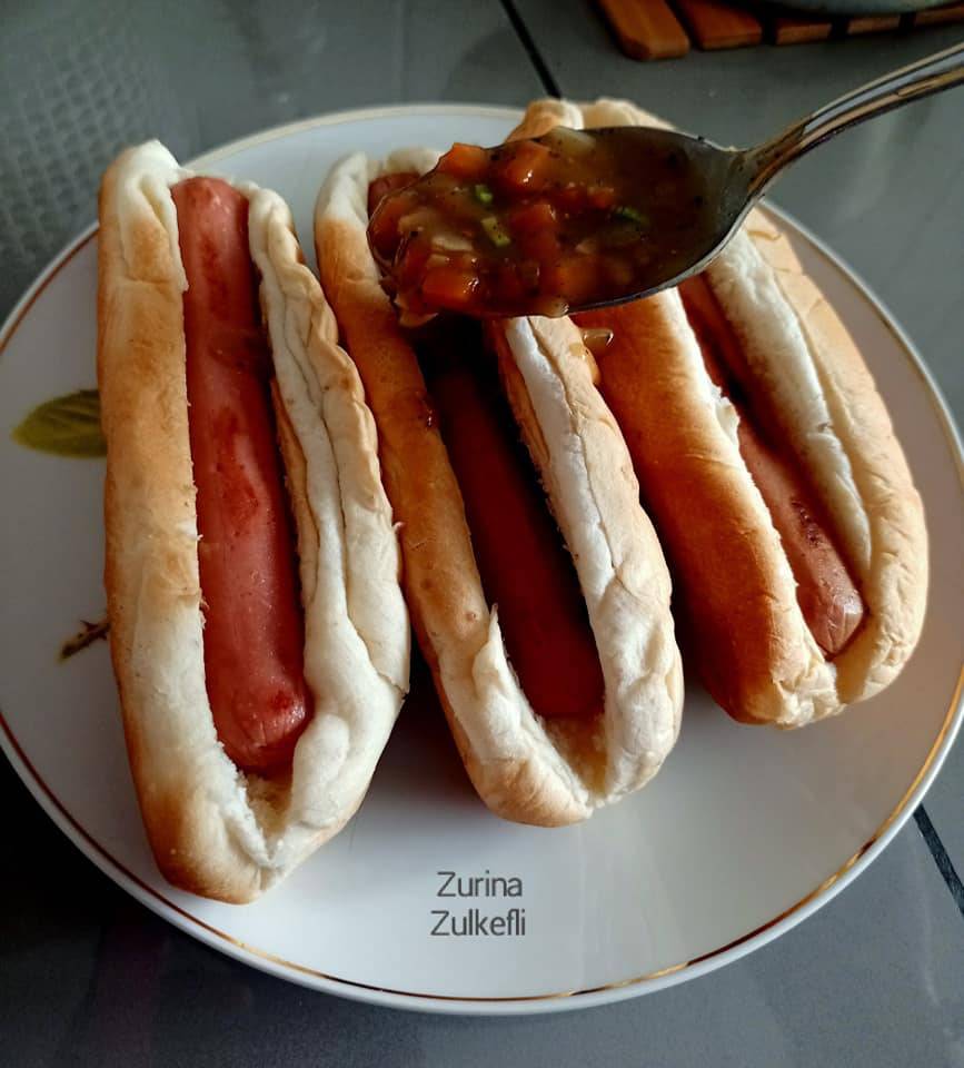 Resipi Roti Sosej Bersos Ala Oriental. Macam Ni Baru Syok Makan!