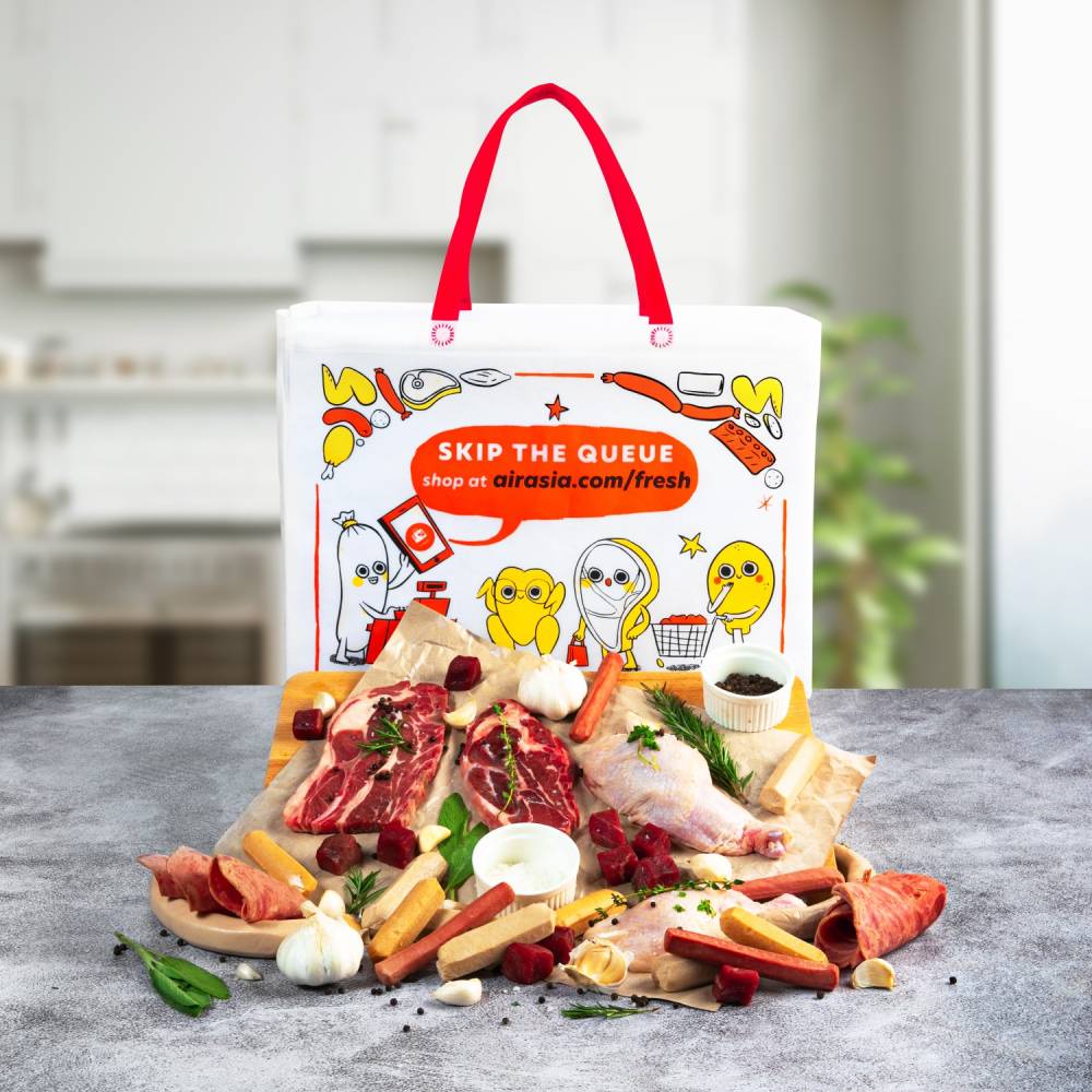 Airasia Fresh Lancar Fresh Pack, Pek Barangan Runcit Dengan Harga Berpatutan