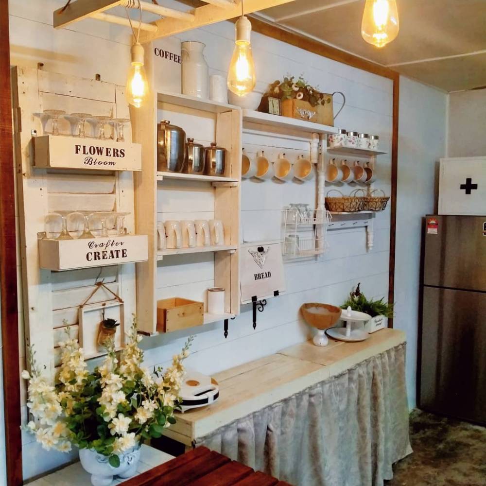 Projek Coffebar 100% Daripada Bahan Terpakai, Kreatif & Buat Dapur Nampak Wow