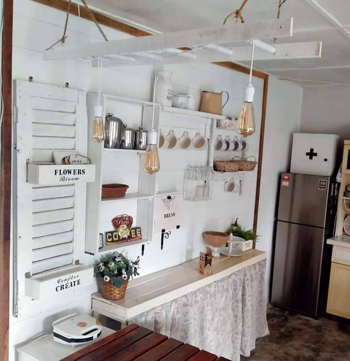Projek Coffebar 100% Daripada Bahan Terpakai, Kreatif & Buat Dapur Nampak Wow