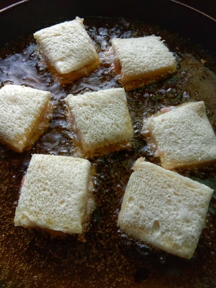 Resipi Mian Bao Xia @ Shrimp Toast Yang Sangat Sedap & Dijamin Halal