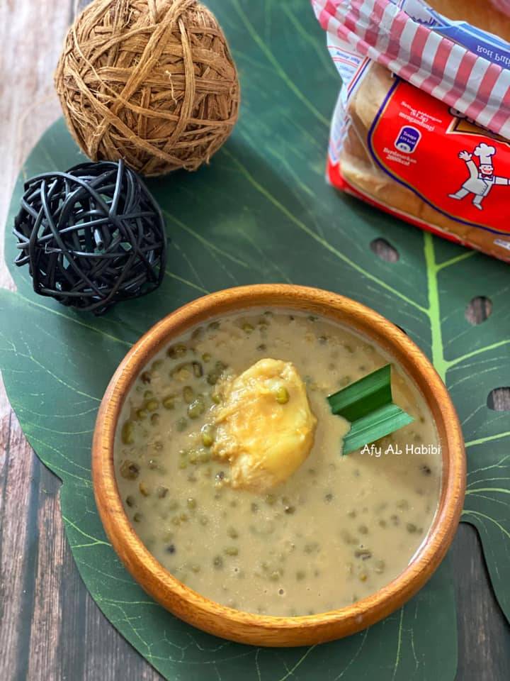 Bubur Kacang Hijau Durian Untuk Hidangan Minum Petang. Sedapnya!