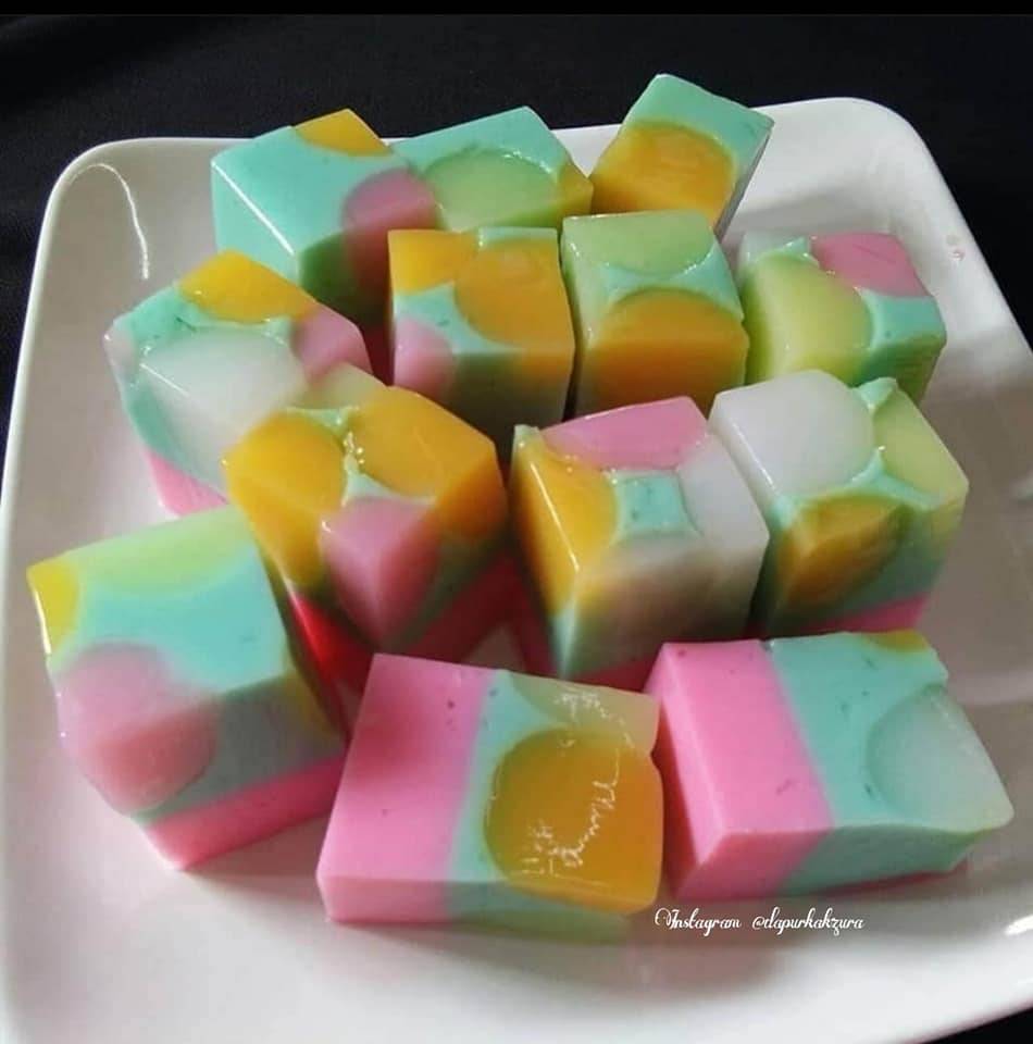 Warna Warni Puding Jelly Polkadot, Gerenti Anak Berebut Suka