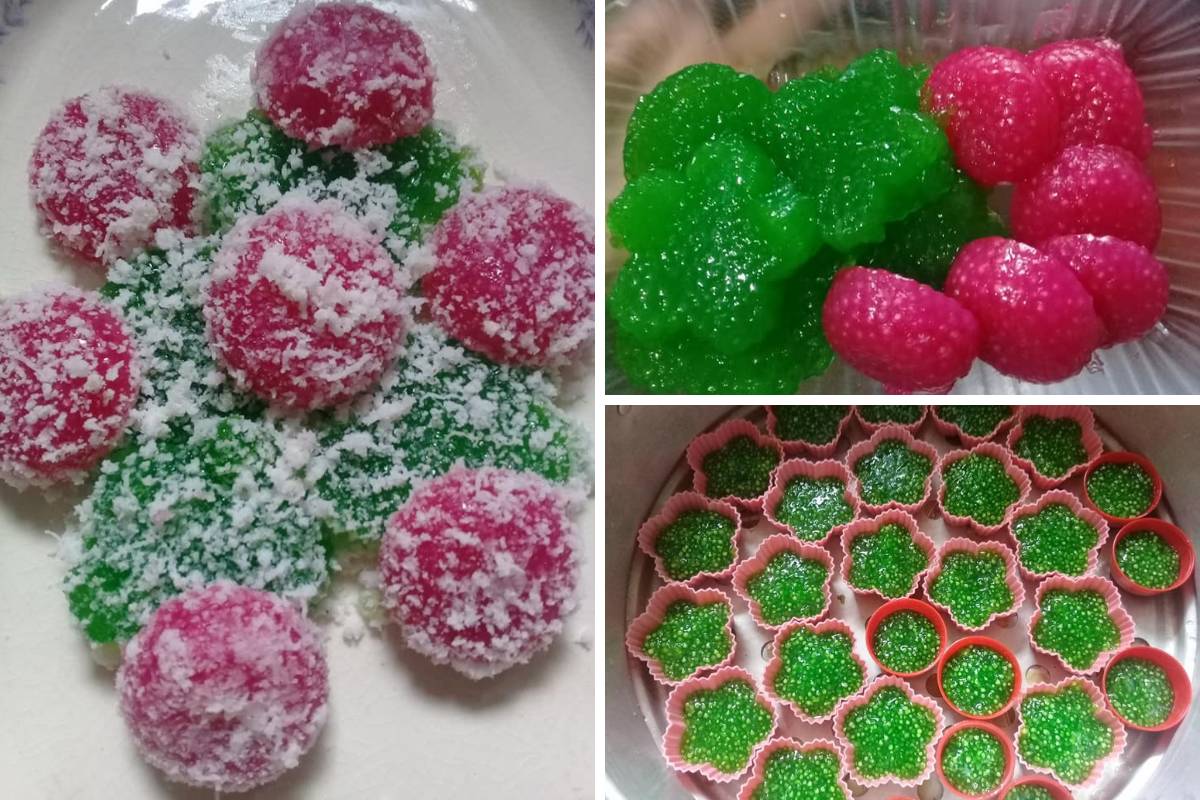 Cara Buat Kuih Sagu Kukus Menggunakan Acuan Lompang