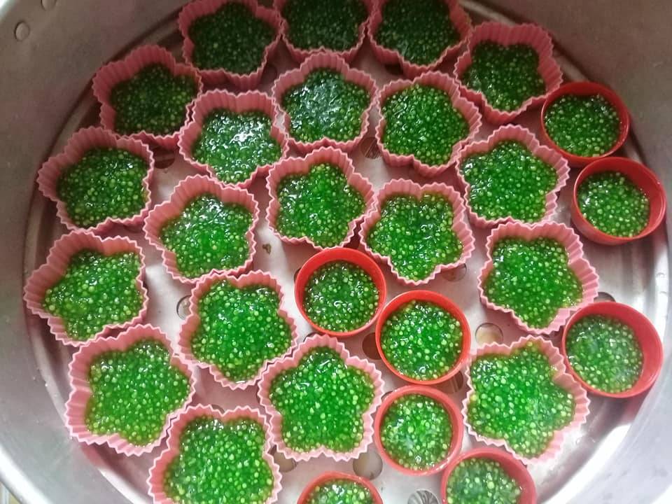 Cara Buat Kuih Sagu Kukus Menggunakan Acuan Lompang