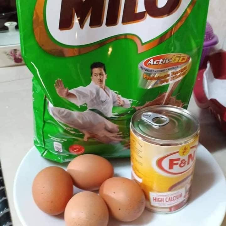 Buat Kek Milo Guna 3 Bahan Ini. Senang Sangat, Gerenti Jadi!