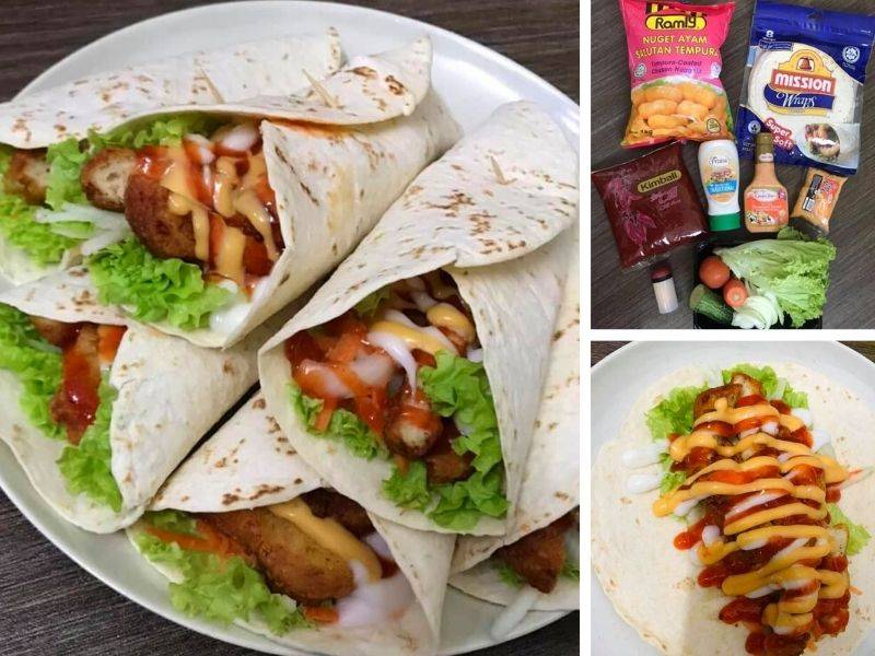 Menu Diet Tortilla Chicken Wrap, Inti Padat Memang Mengenyangkan