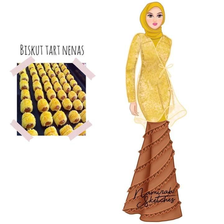 Biskut Raya &#038; Makanan Jadi Inspirasi, Hasil Kerja Wanita Ini Memang Kreatif &#038; Dipuji Warganet