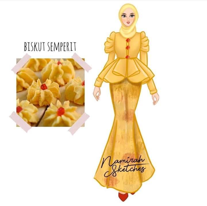 Biskut Raya & Makanan Jadi Inspirasi, Hasil Kerja Wanita Ini Memang Kreatif & Dipuji Warganet