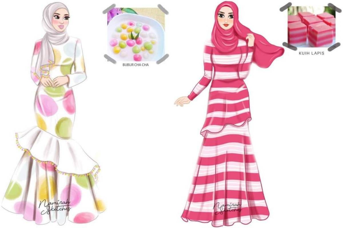 Biskut Raya & Makanan Jadi Inspirasi, Hasil Kerja Wanita Ini Memang Kreatif & Dipuji Warganet