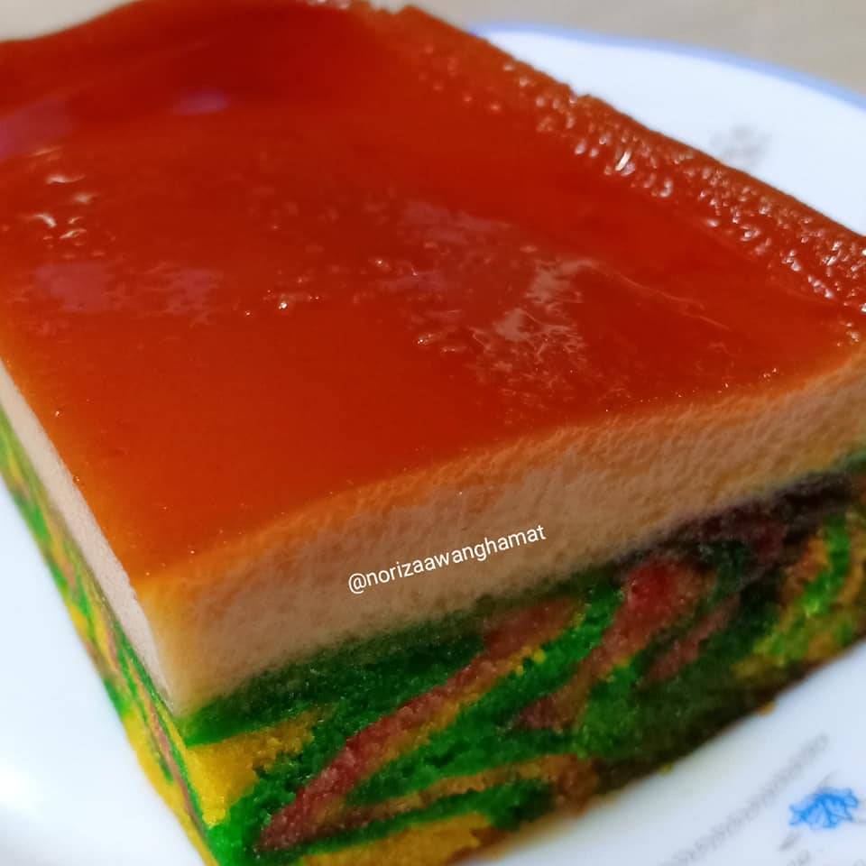 Resipi Kek Apam Karamel Kukus. Lembut, Gebu & Memang Sedap