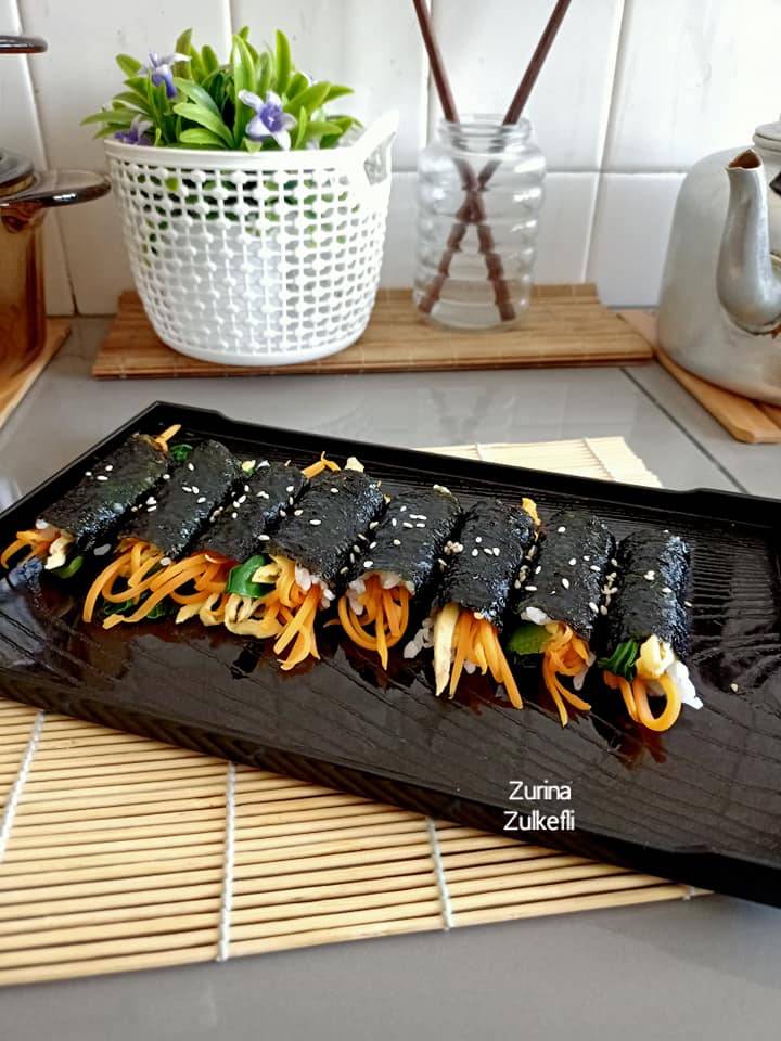 Resipi Mini Gimbap @ Mayak Gimbap Homemade Yang Sangat Mudah & Sedap