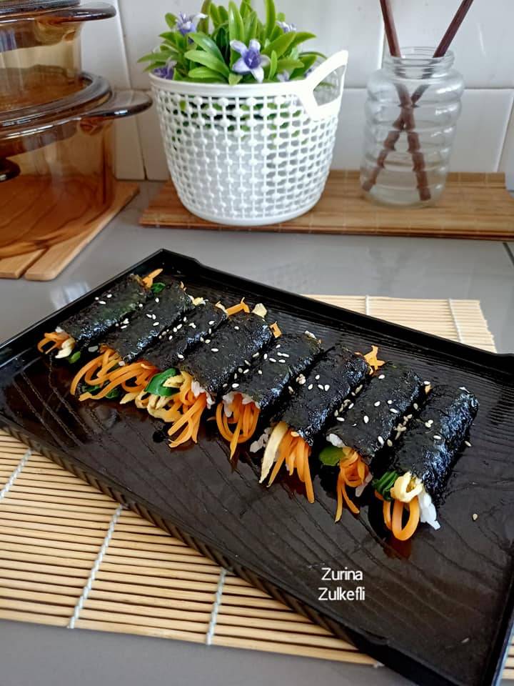 Resipi Mini Gimbap @ Mayak Gimbap Homemade Yang Sangat Mudah & Sedap