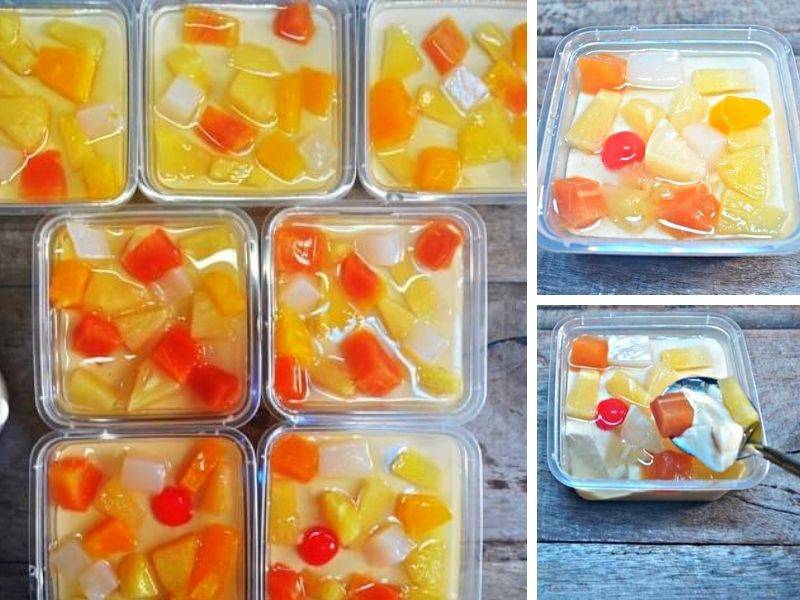 Puding Koktel Berkuah Nikmat Makan Semasa Sejuk