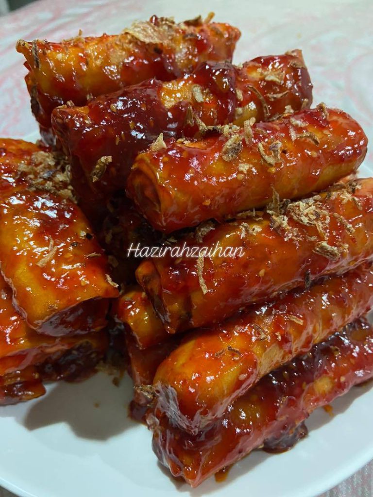 Rangup & Tak Lembik. Resipi Popia Sambal Sedap Macam Pasar Malam