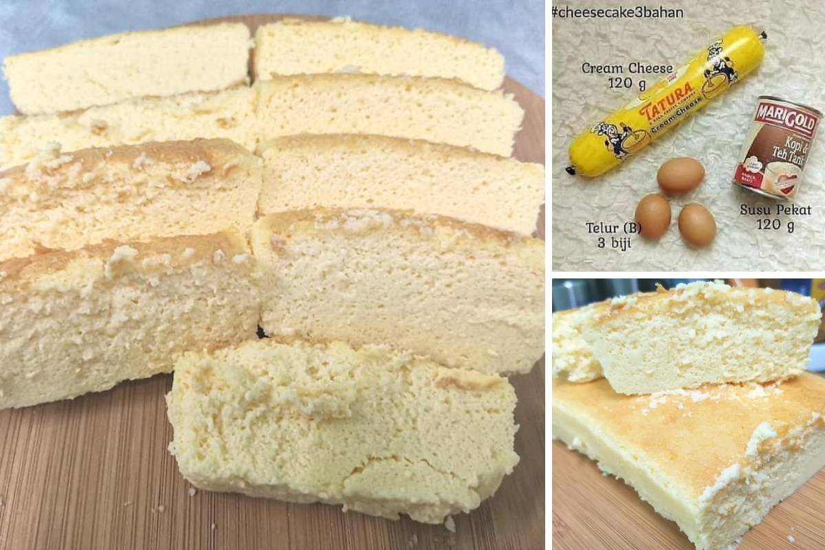 Mudahnya Nak Buat Cheese Cake, Hanya Guna 3 Bahan Ini. Sesuai Untuk ‘Beginner’