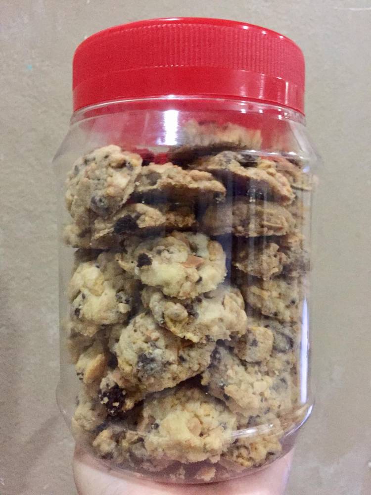 Resipi Mudah Biskut Cornflakes Crunchy Chocolate Chips