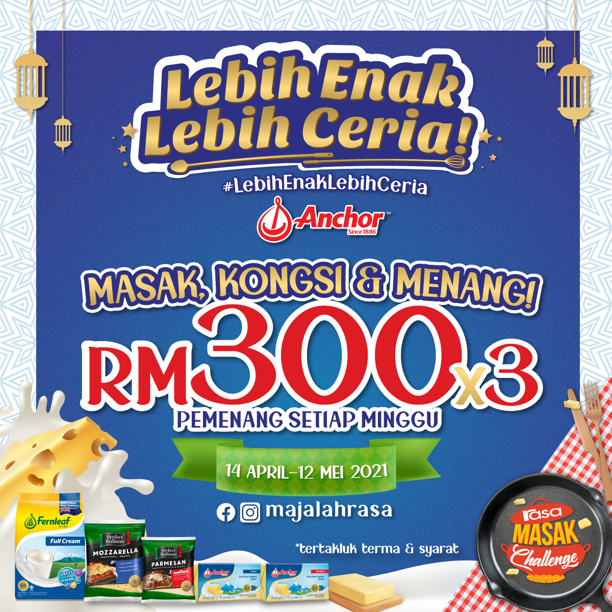 4 Resipi Mudah Untuk Puasa Dan Raya Guna Mentega & Keju. Harum Enak Menambat Selera