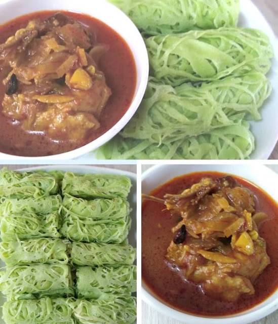 Ngam Sungguh Roti Jala Pandan Dengan Kari Ayam