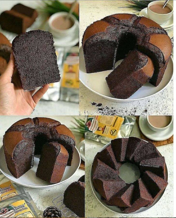 Wow Sedapnya Chocolate Chiffon Cake.