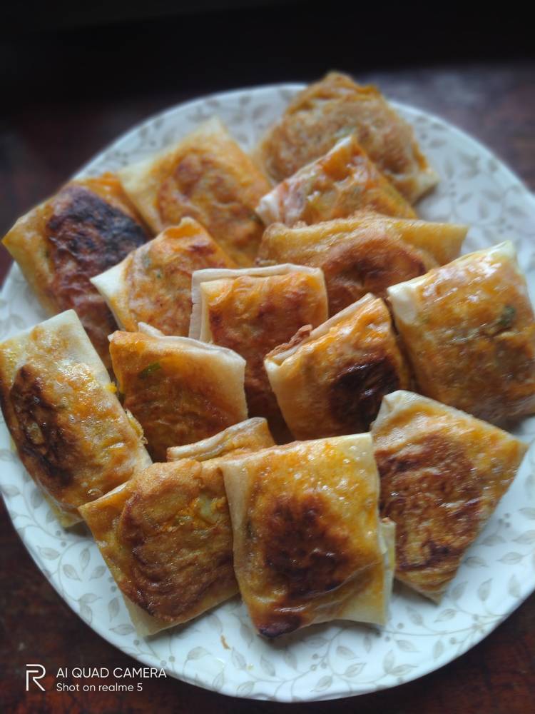 Resipi Murtabak Mini Guna Kulit Popia. Sedap &#038; Tak Guna Banyak Bahan