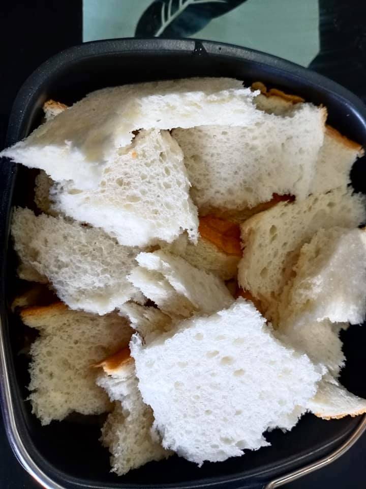 Cara Mudah Masak Puding Roti Sos Kastard Sedap Guna Air Fryer