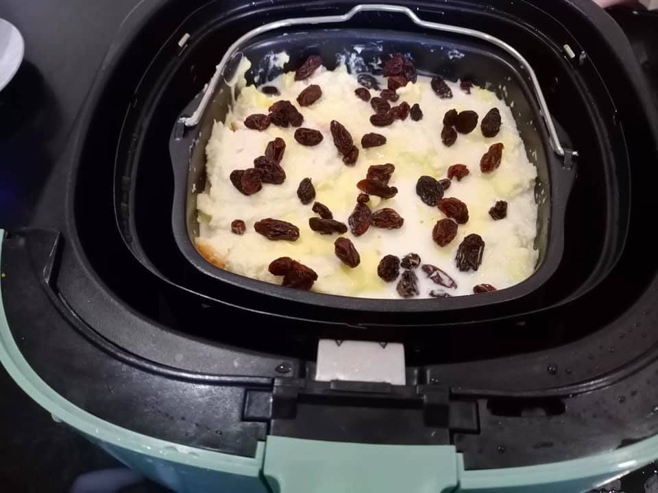 Cara Mudah Masak Puding Roti Sos Kastard Sedap Guna Air Fryer