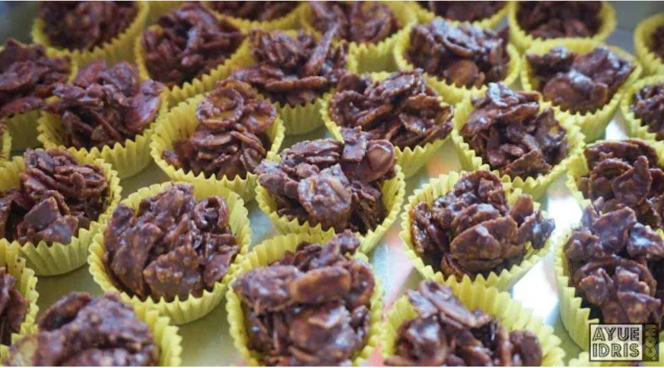 4 Biskut Cornflakes Sedap & Murah, Gerenti Licin Balang Kuih.