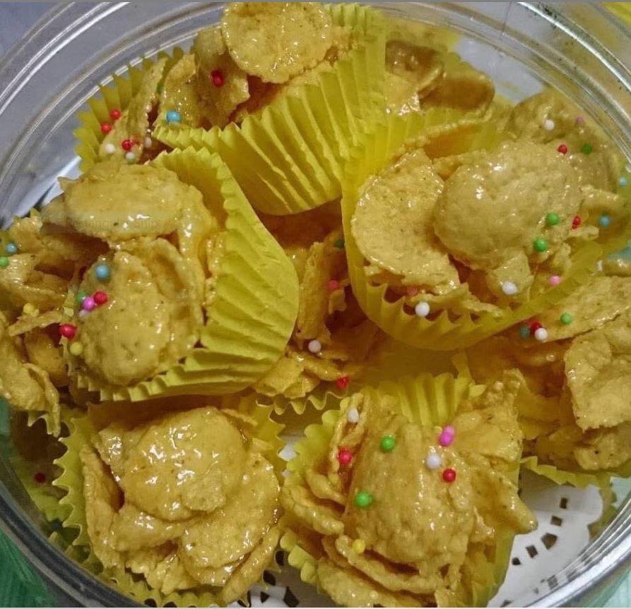 4 Biskut Cornflakes Sedap & Murah, Gerenti Licin Balang Kuih.