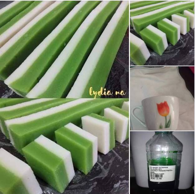 Tepung Talam Pandan Sukat Guna Cawan, Sedap &#038; Gerenti Jadi.