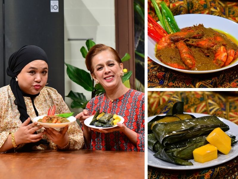 Gabungan Rendang Udang , Lepat Labu & Pisang Didie Alias Dan Enot Memang Padu